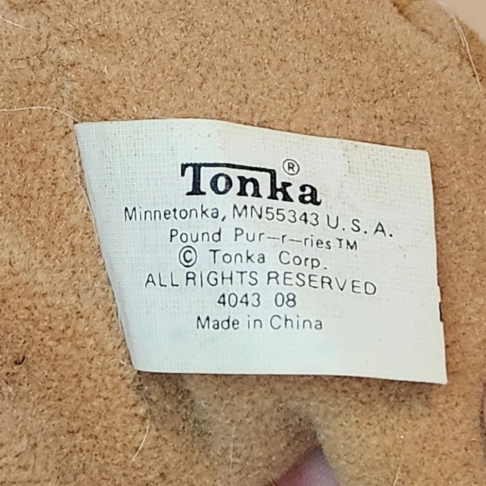 Vintage 80s Tonka Pound Purries Tabby Cat Stuffed animal